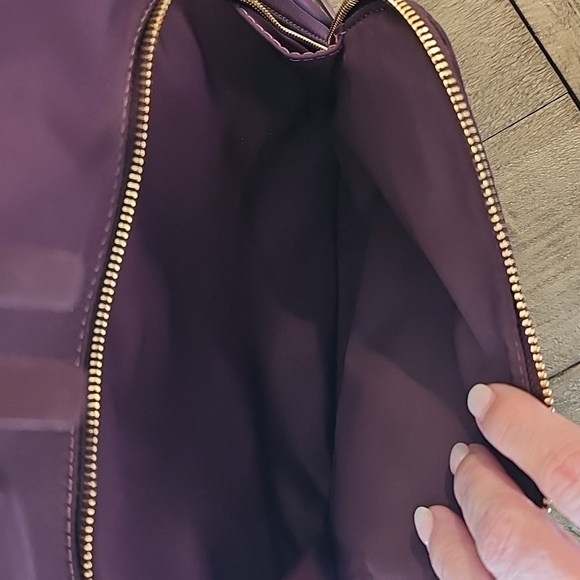 Kate Spade Purple Backpack with Structured Design and Gold Hardware - Picture 5 of 9